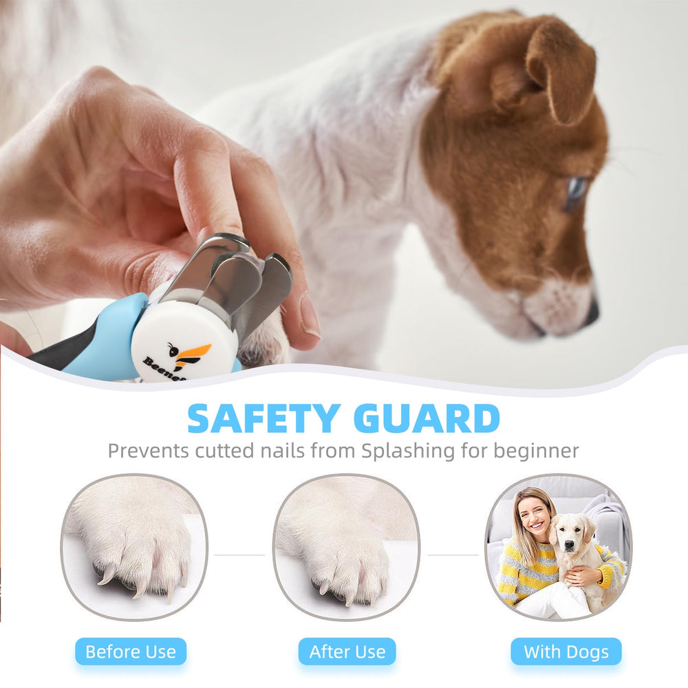 Beenefits large dog nail clippers ergonomic handle enables comfortable grooming.