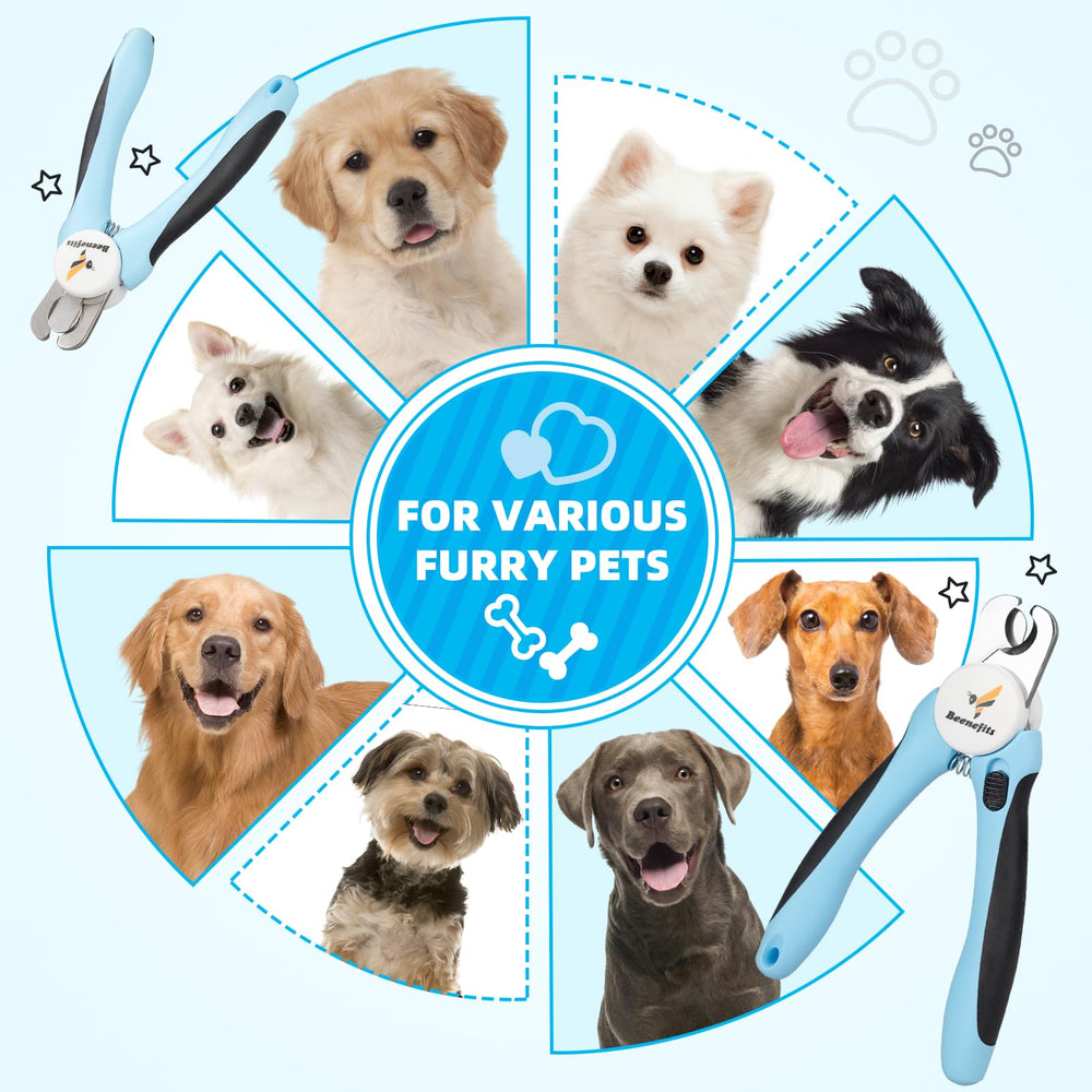 Beenefits large dog nail clippers lock storage keeps clippers secure between uses.