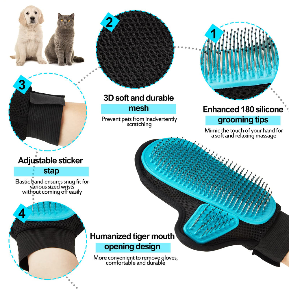 Beenefits long-tipped pin closeup shows deep knot removal and skin-safe grooming