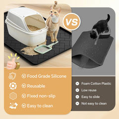 Beenxmyy waterproof litter mat is easy to wipe clean