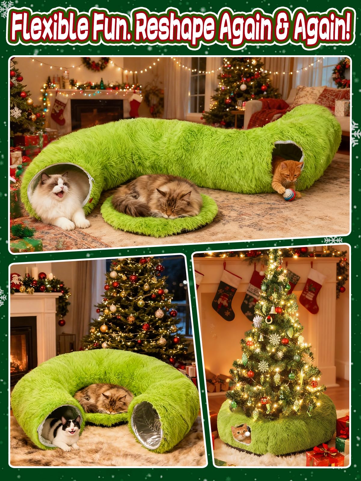 Beeplove hides tree base and wires for a cleaner festive look