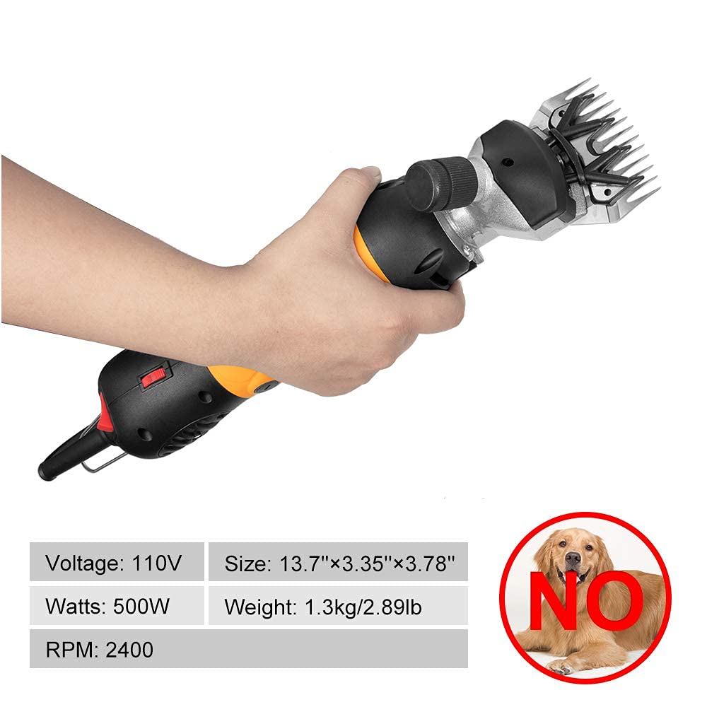 BEETRO professional shears in use on sheep and goats in a farm setting.