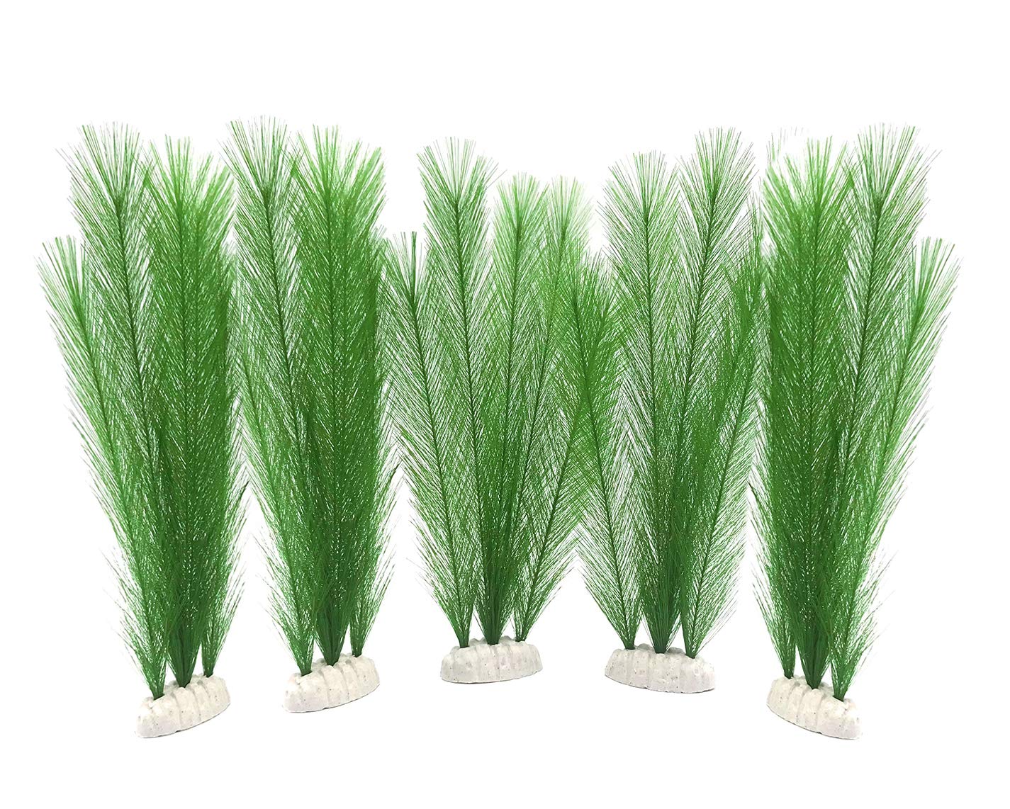 BEGONDIS aquarium green plants pack—vibrant silk leaves for a natural tank look.