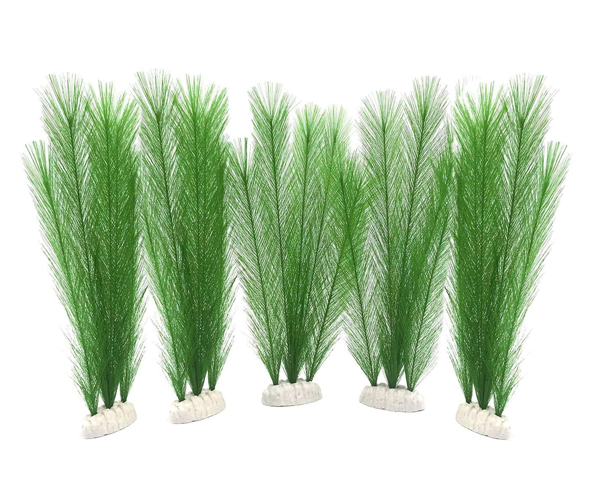 BEGONDIS aquarium green plants pack—vibrant silk leaves for a natural tank look.