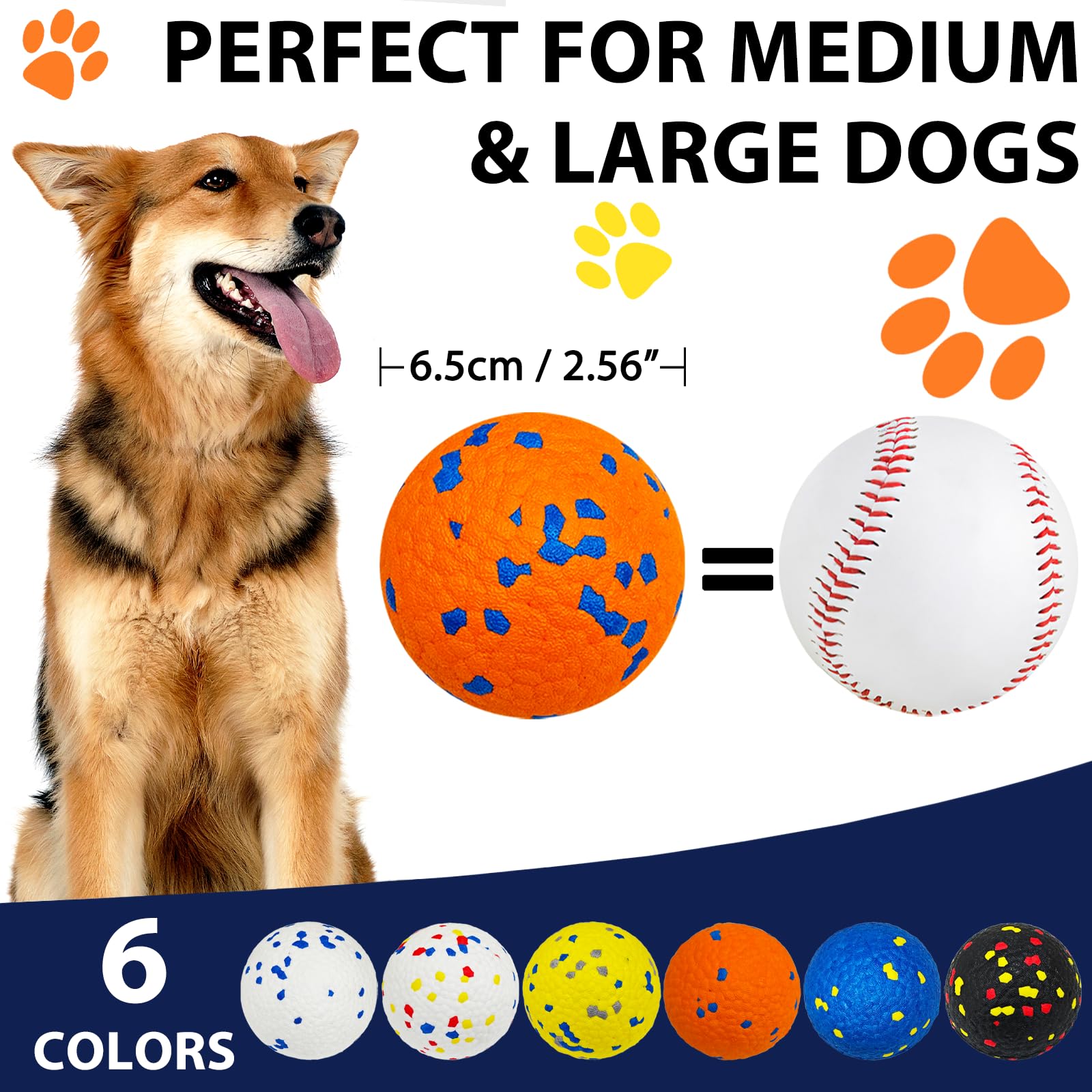 Beieverluck durable etpu ball textured surface supports gentle teeth cleaning during chew sessions.