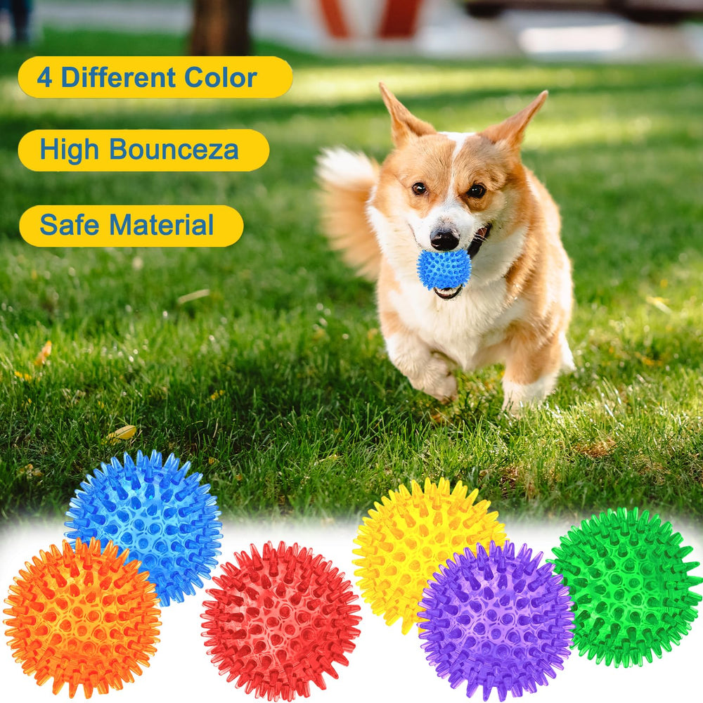 Beieverluck spikey ball purple great for outdoor fetch and training