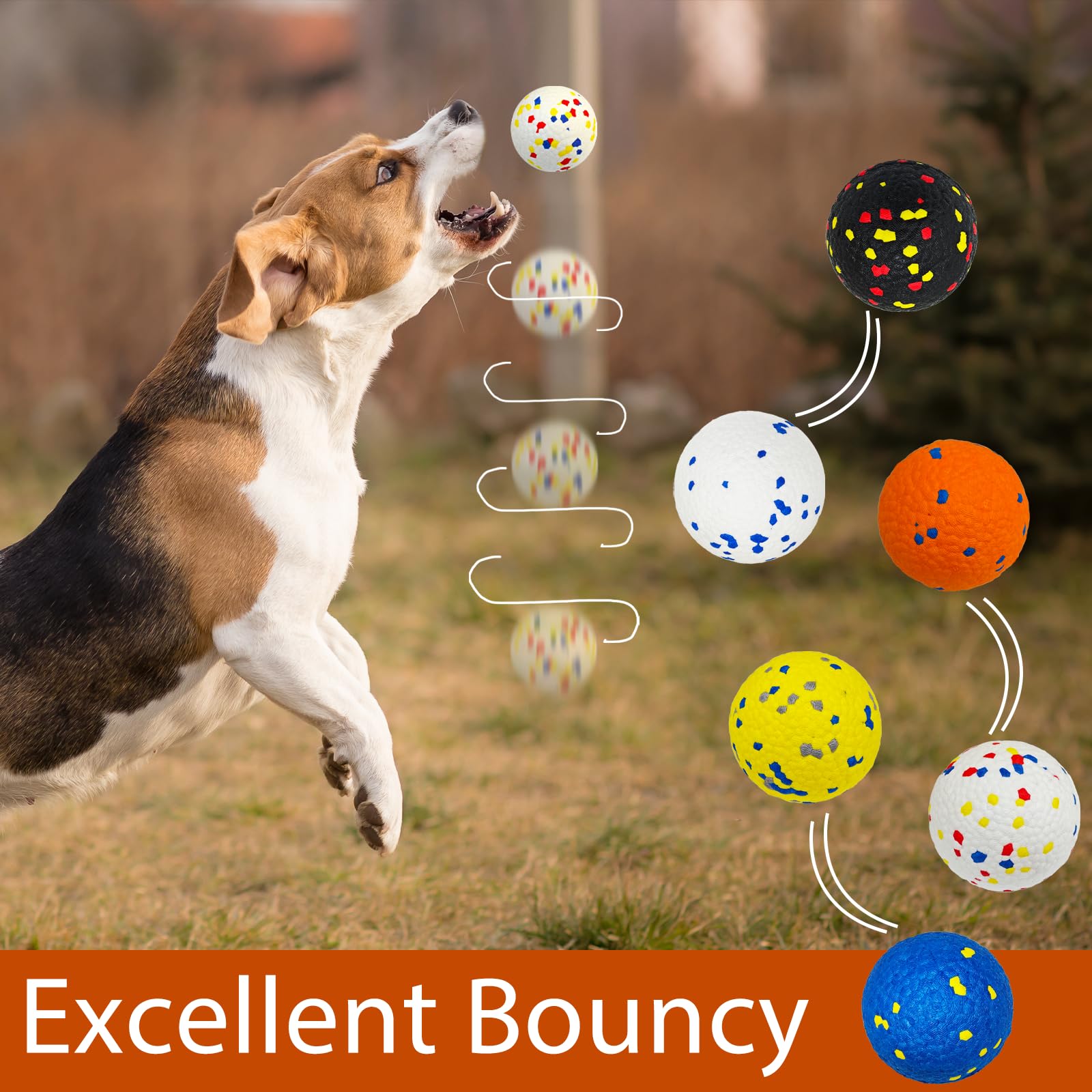 Beieverluck textured ball supports interactive chewing while massaging gums during distraction-free training.