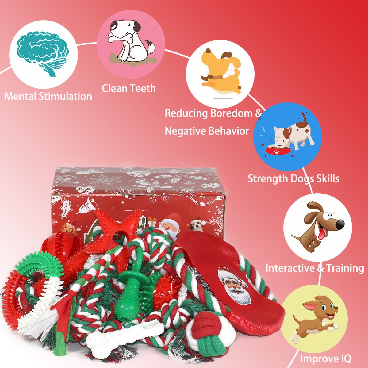 Beiker rope tug toy for interactive indoor fetch and bonding.