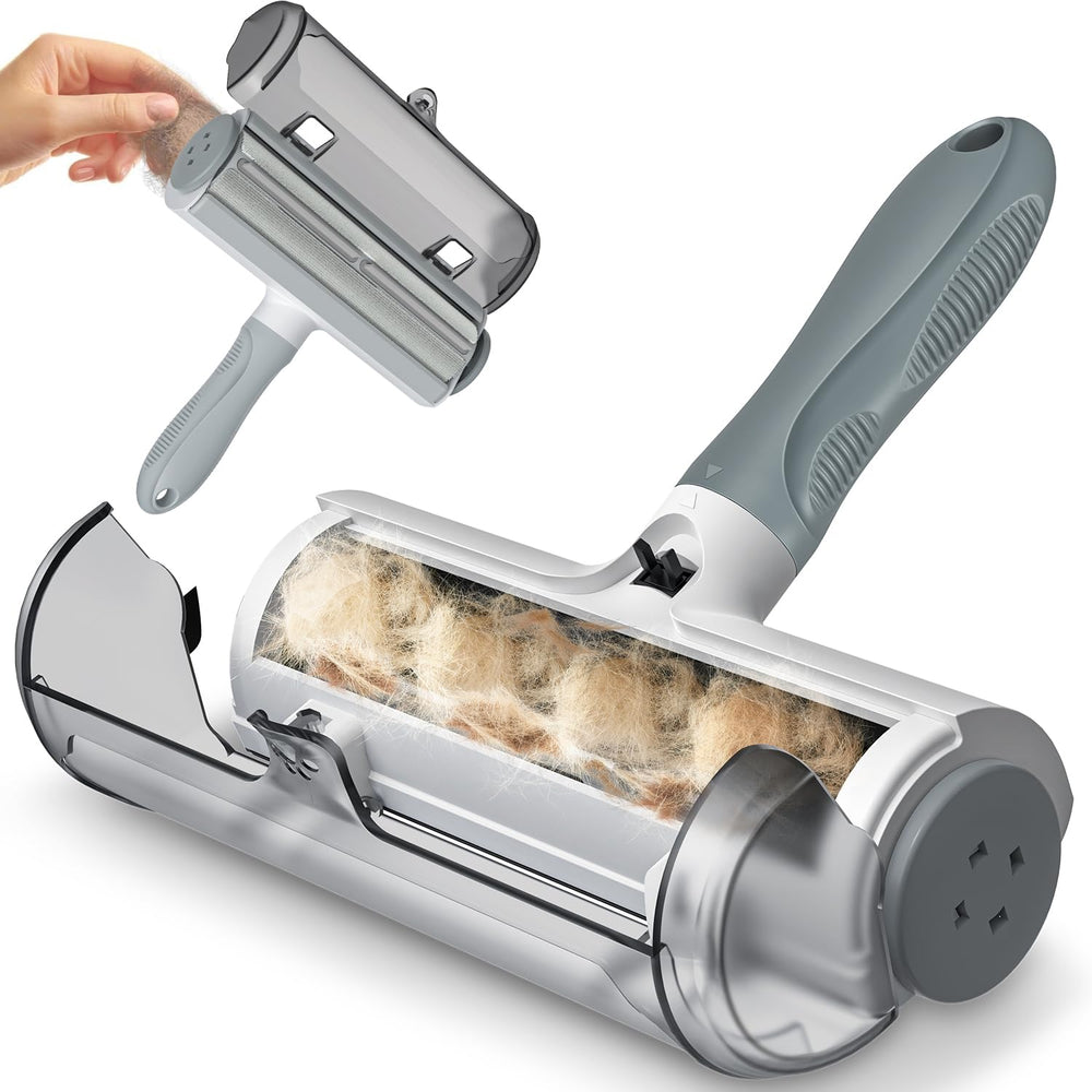 Belife pet hair remover roller compact design picks up fur quickly from furniture.
