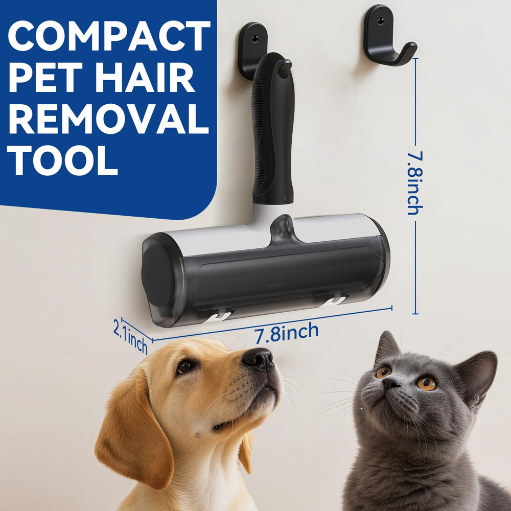 Belife pet hair remover roller ergonomic handle, comfortable grip during long cleans.