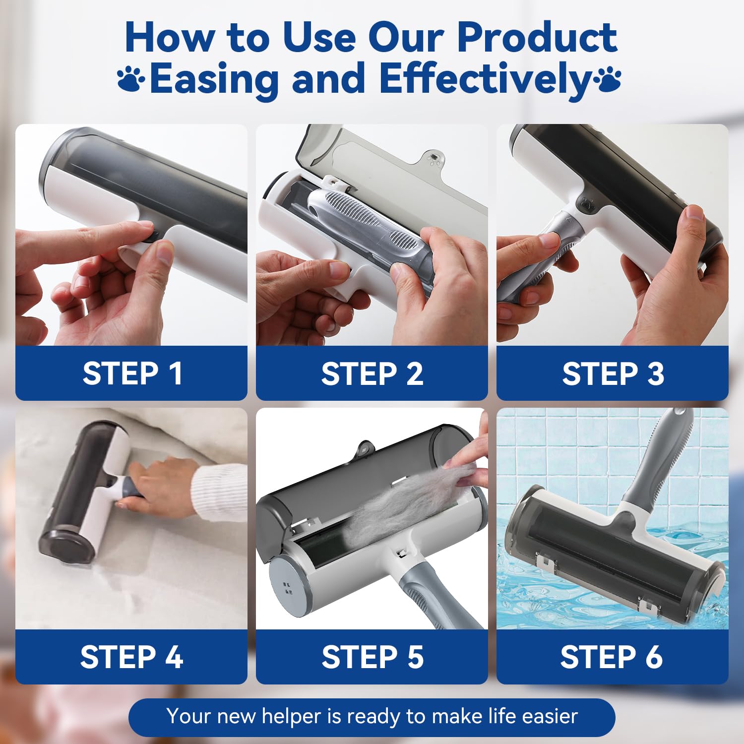 Belife roller works across fabrics like bedding, blankets, and clothing.