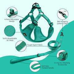 BELLA & PAL breathable air mesh harness for light, quick-drying wear.