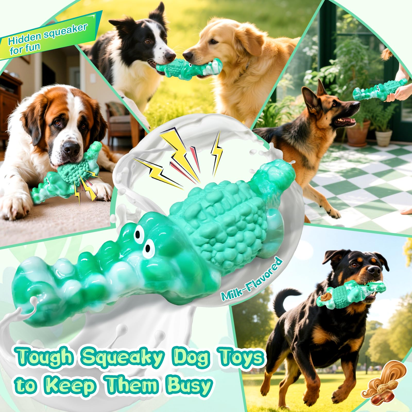 BellaWagg alligator toy life-stage friendly design for puppies to seniors