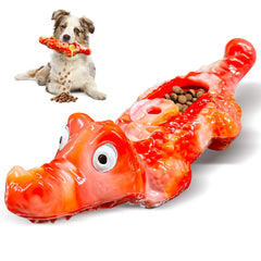 BellaWagg crocodile-shaped dog toy front view for engaging play