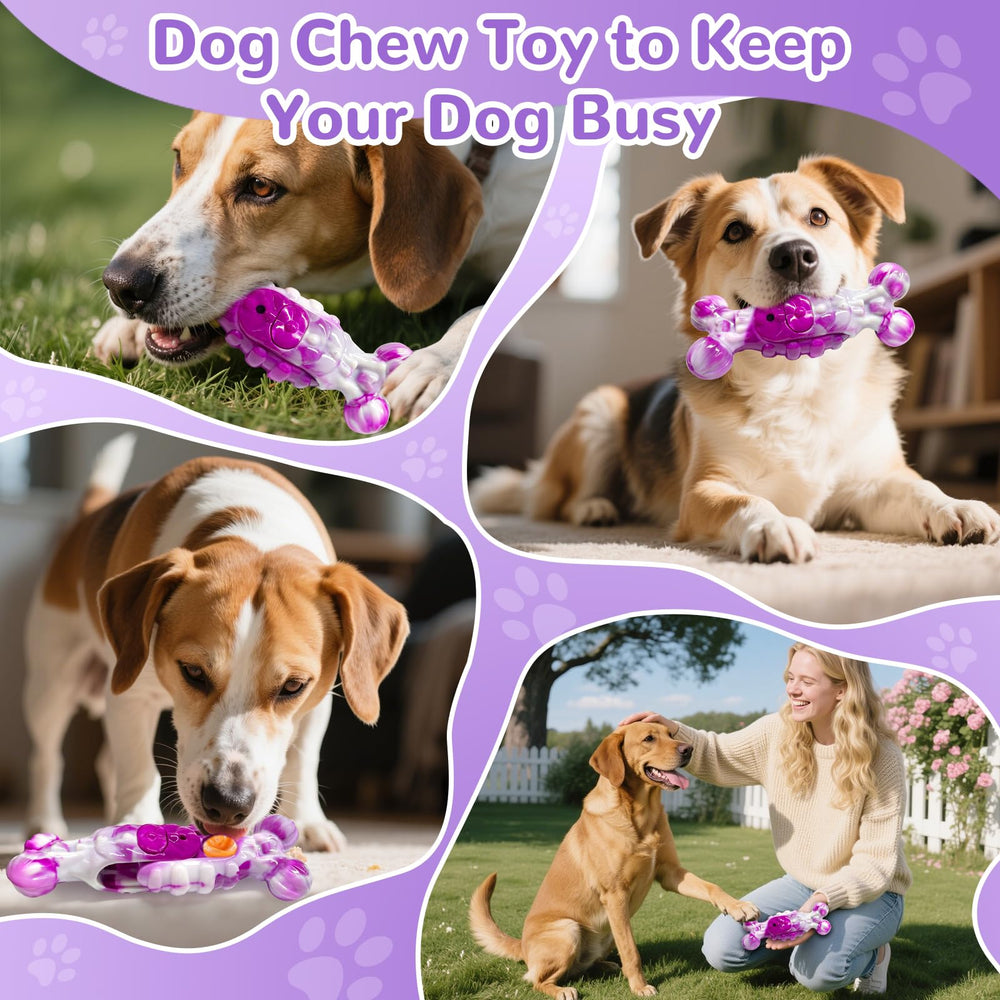 BellaWagg Large Indestructible Dog Toy textured surface supports dental cleaning