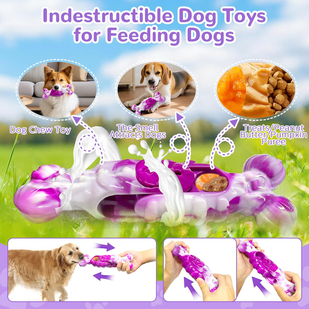 BellaWagg Large Indestructible Dog Toy raised-end design enables easy grip for fetch