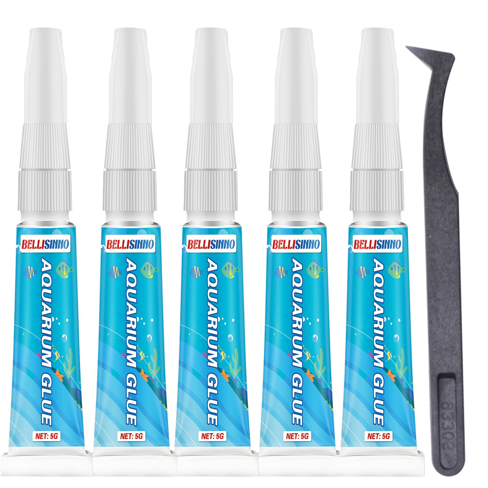 Bellisinno Aquarium Glue delivers a clear reef adhesive for secure underwater mounting.