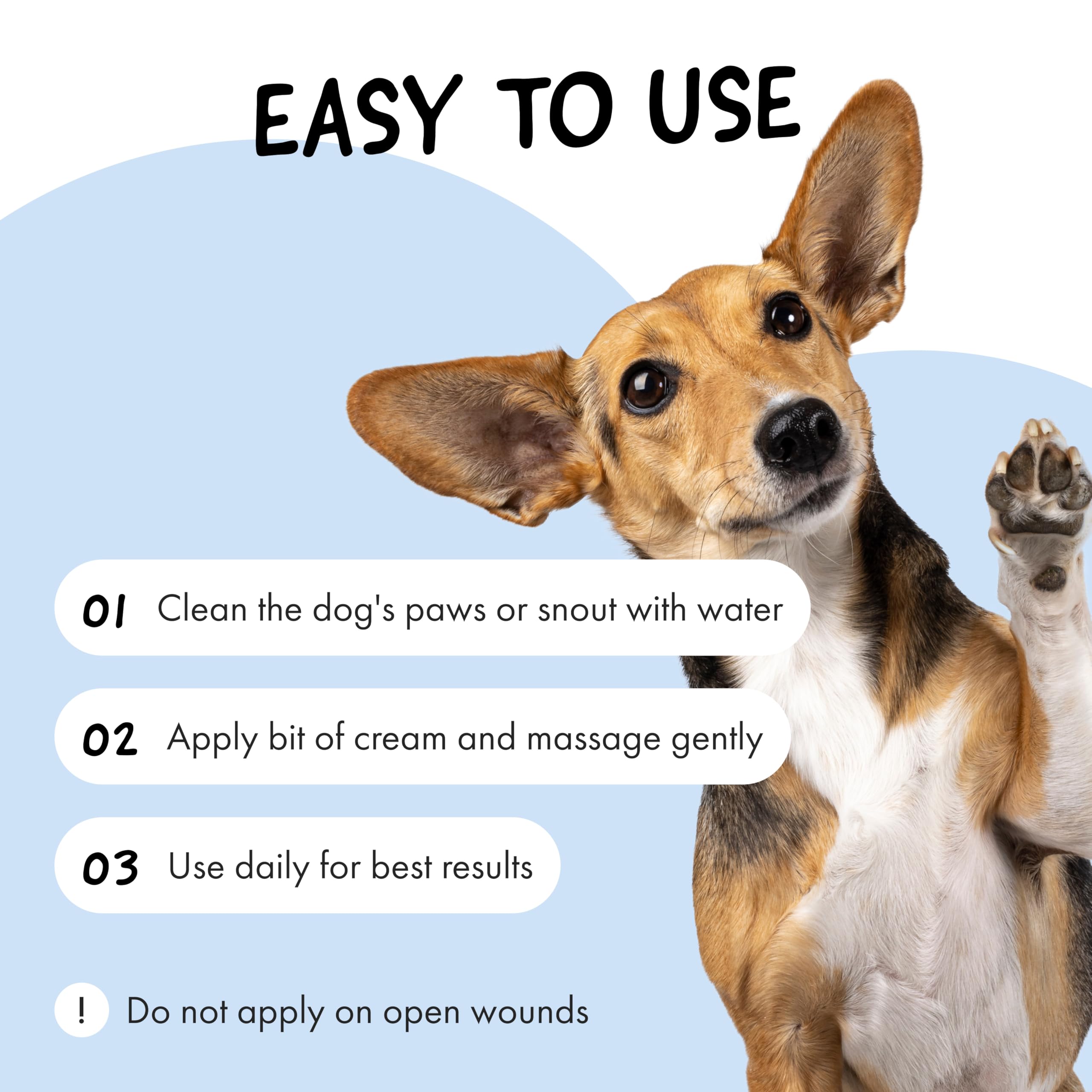 Germany-made Belly Snout & Paw Cream signals high-quality dog care