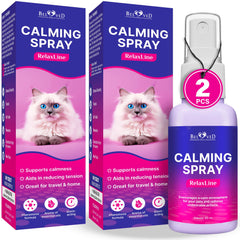 Beloved Pets calming-pheromone-spray-bottle-front view for a calmer home environment.