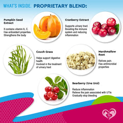 Beloved Pets cranberry extract highlights natural urinary health ingredients.