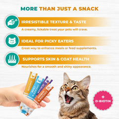 Beloved Pets Creamy Lickable Chicken Tube texture close-up highlights smooth paste