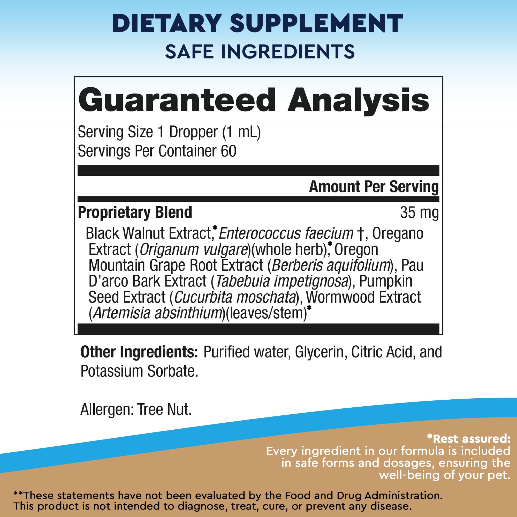 Beloved Pets daily administration in food or water simplifies dosing.