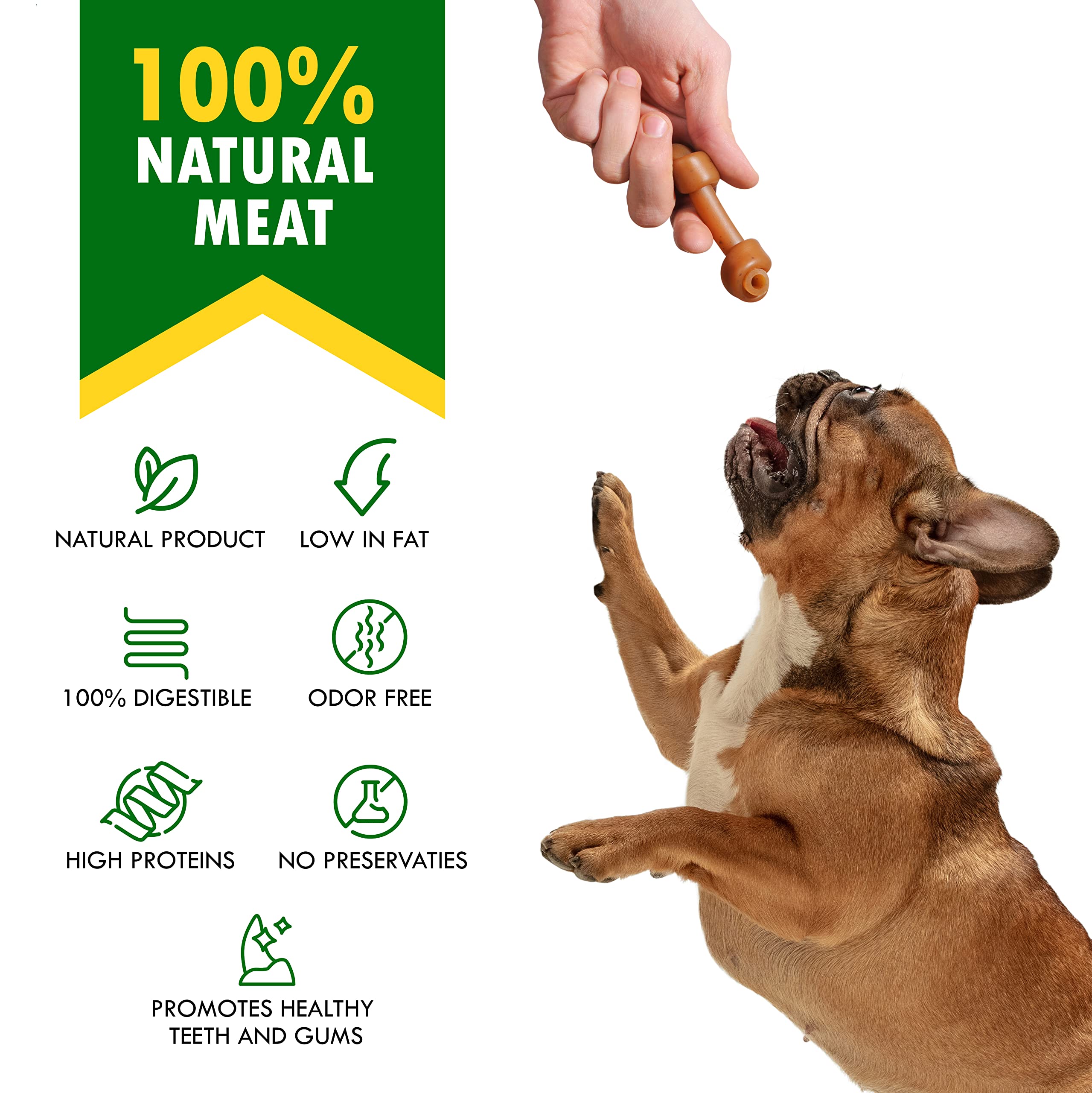 Beloved Pets dehydrated flavor lock image showcases long-lasting chew with nutrients