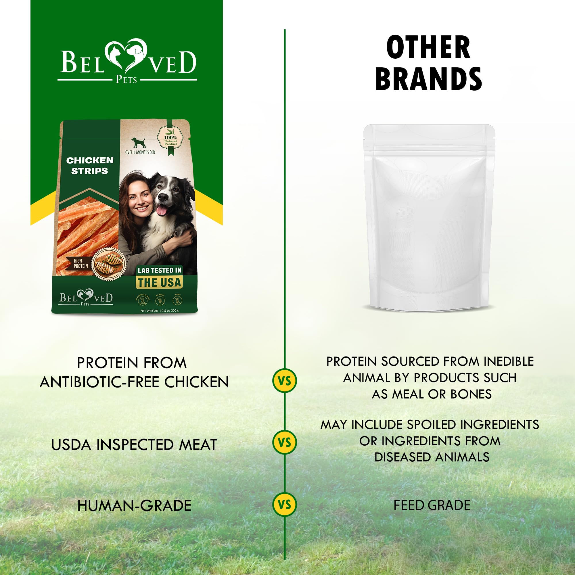 Beloved Pets long-lasting image, durable chews designed to entertain dogs for longer.
