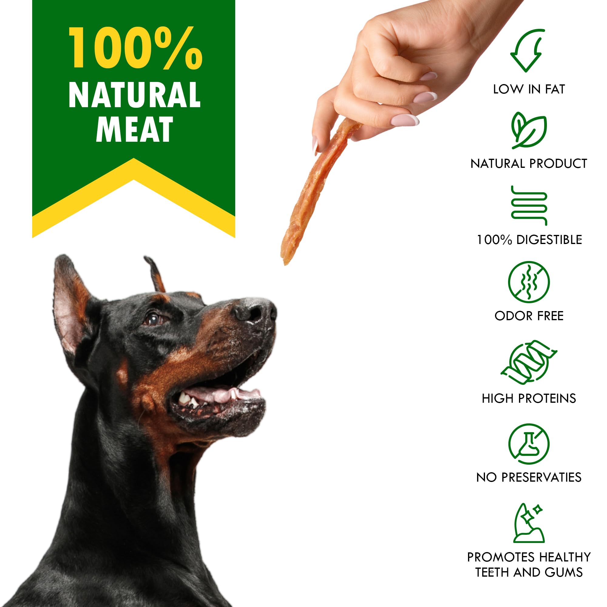 Beloved Pets training reward image, bite-sized jerky strips perfect for practice sessions.