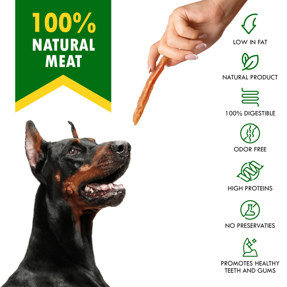Beloved Pets training reward image, bite-sized jerky strips perfect for practice sessions.