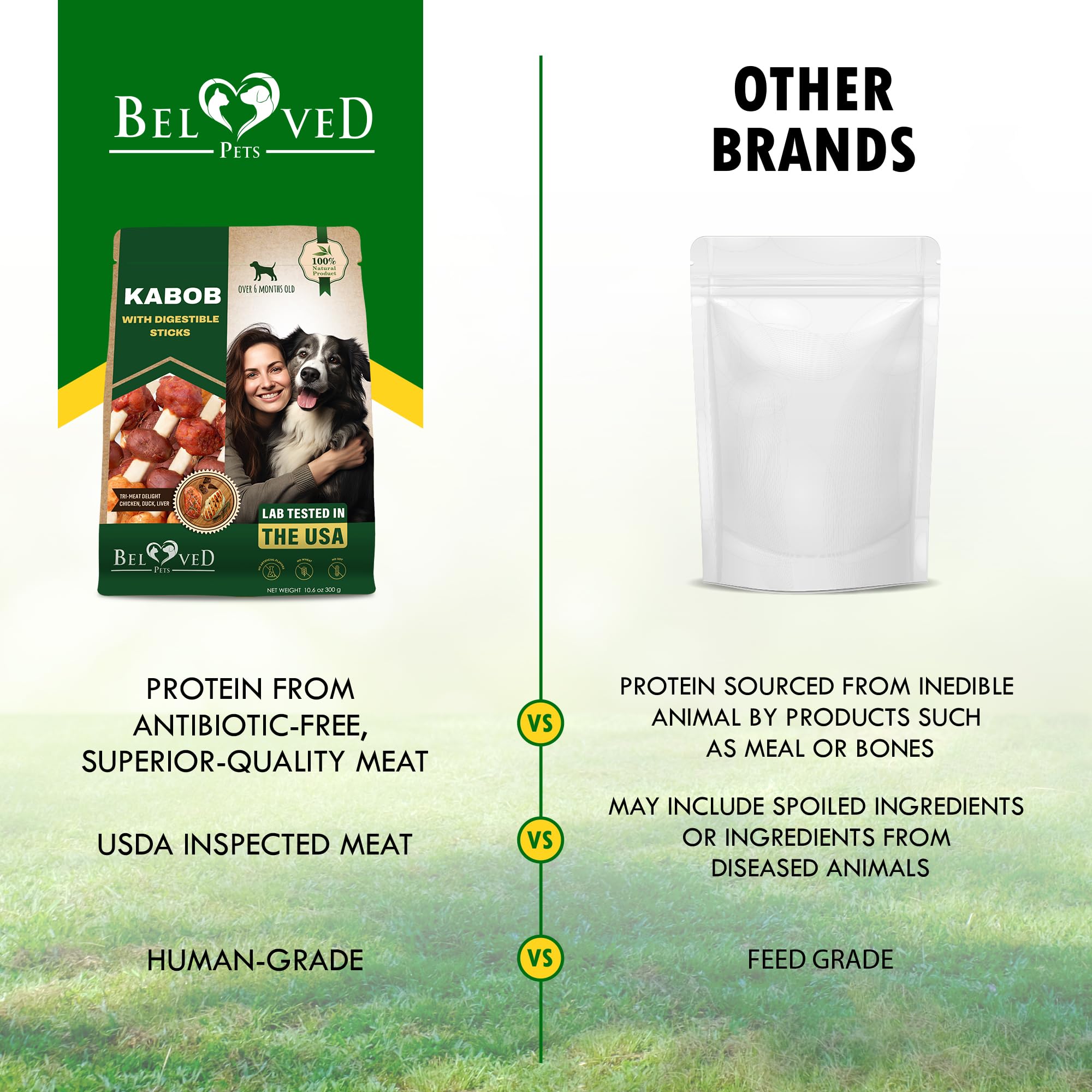 Beloved Pets treats fit for large and small dogs with long-lasting chew