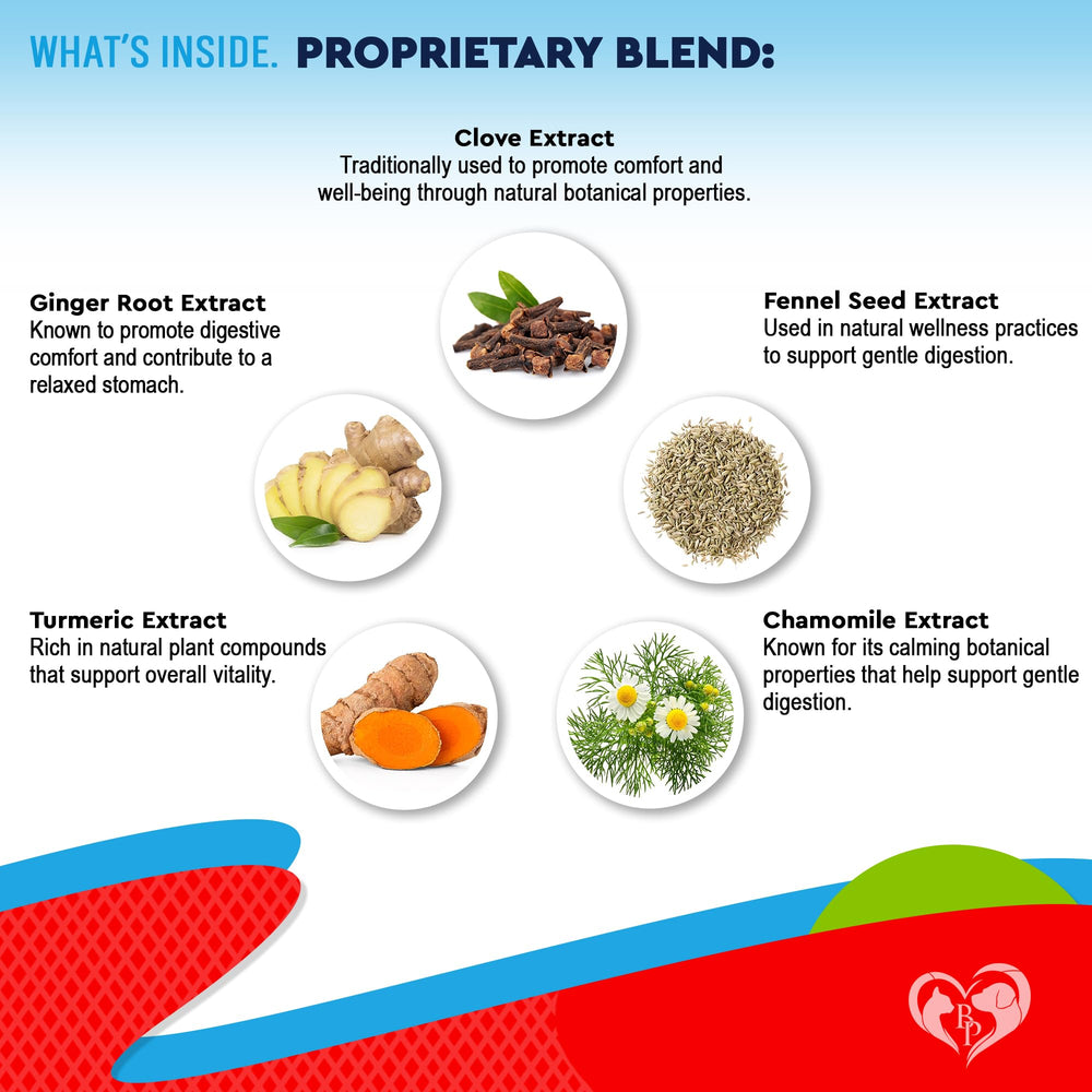 Beloved Pets dosing guidance graphic illustrates dose by weight.