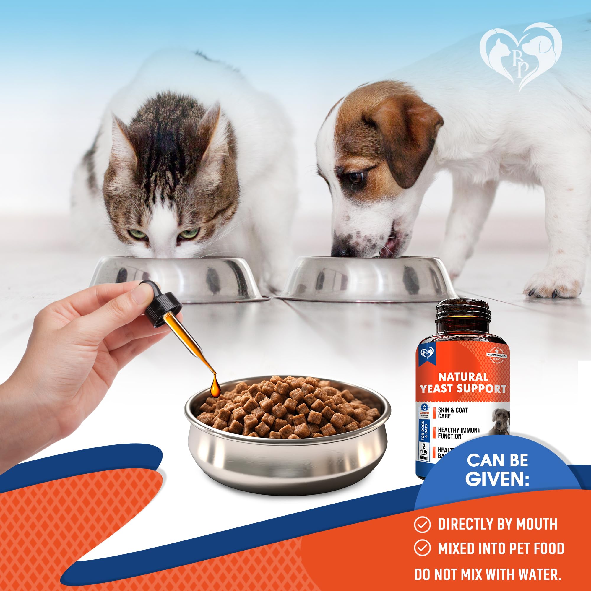Beloved Pets herbal ingredients drops label showcases natural extracts for skin and ear comfort