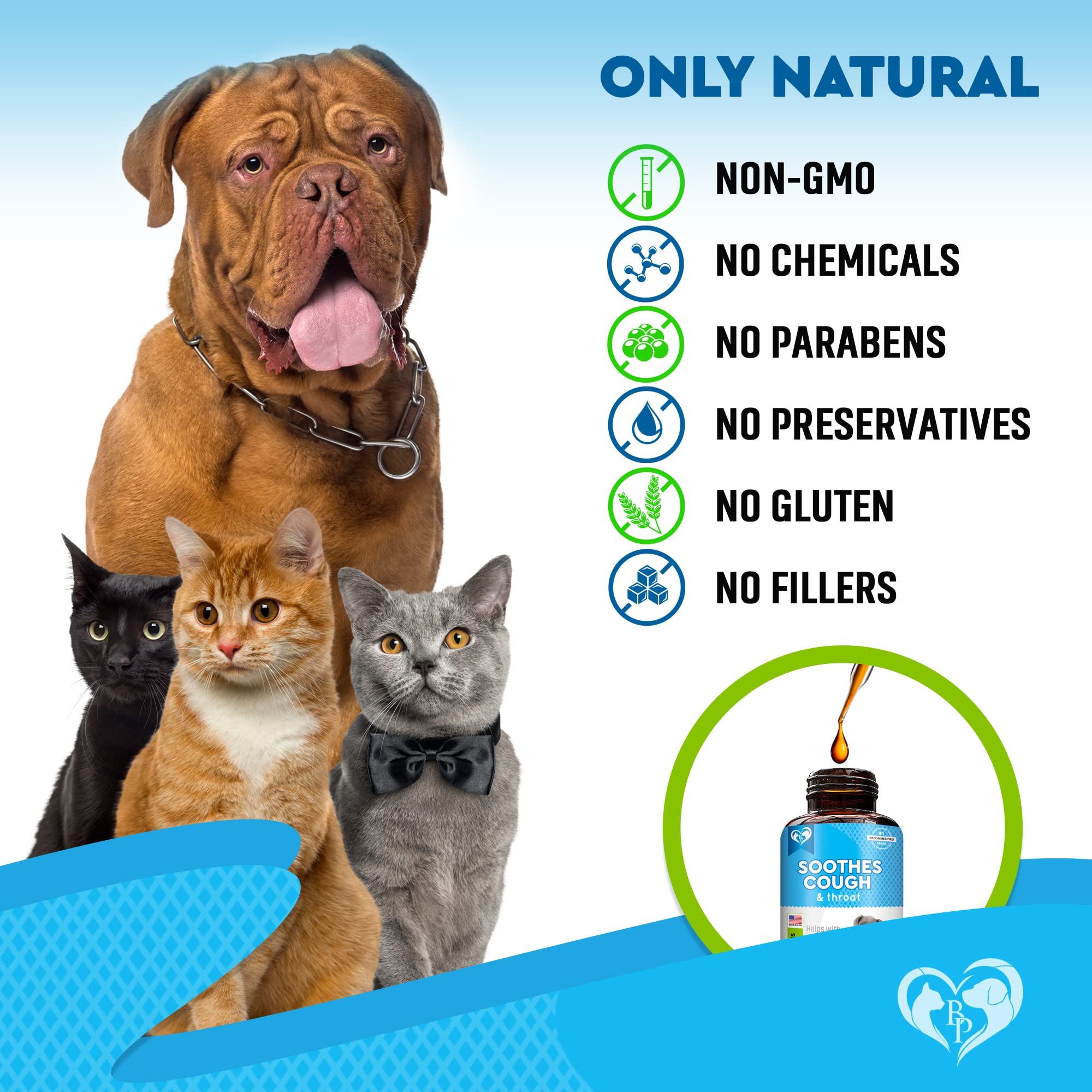 Beloved Pets Kennel Cough Drops packaging box showcases USA-made production