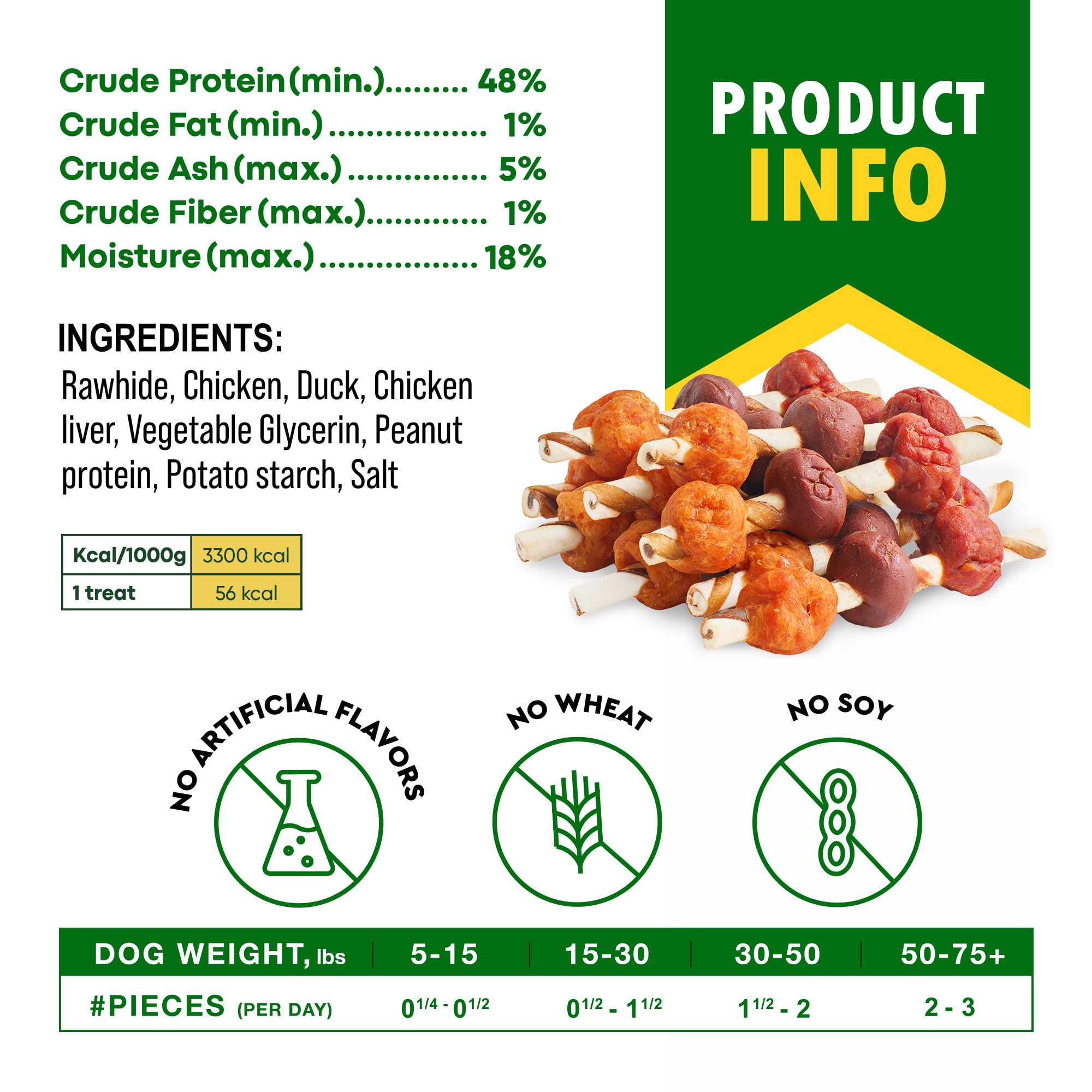 Beloved Pets Rawhide Kabobs soft-pack packaging for on-the-go snacking.