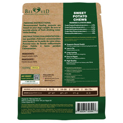 Beloved Pets single-ingredient sweet potato treats close-up showing natural formula