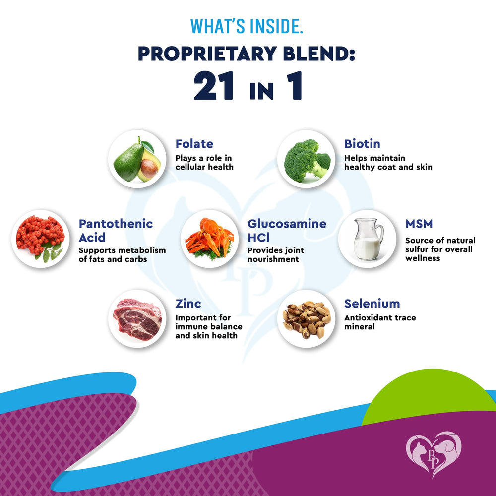 Beloved Pets skin and coat liquid drops promote a shiny coat and healthy skin.