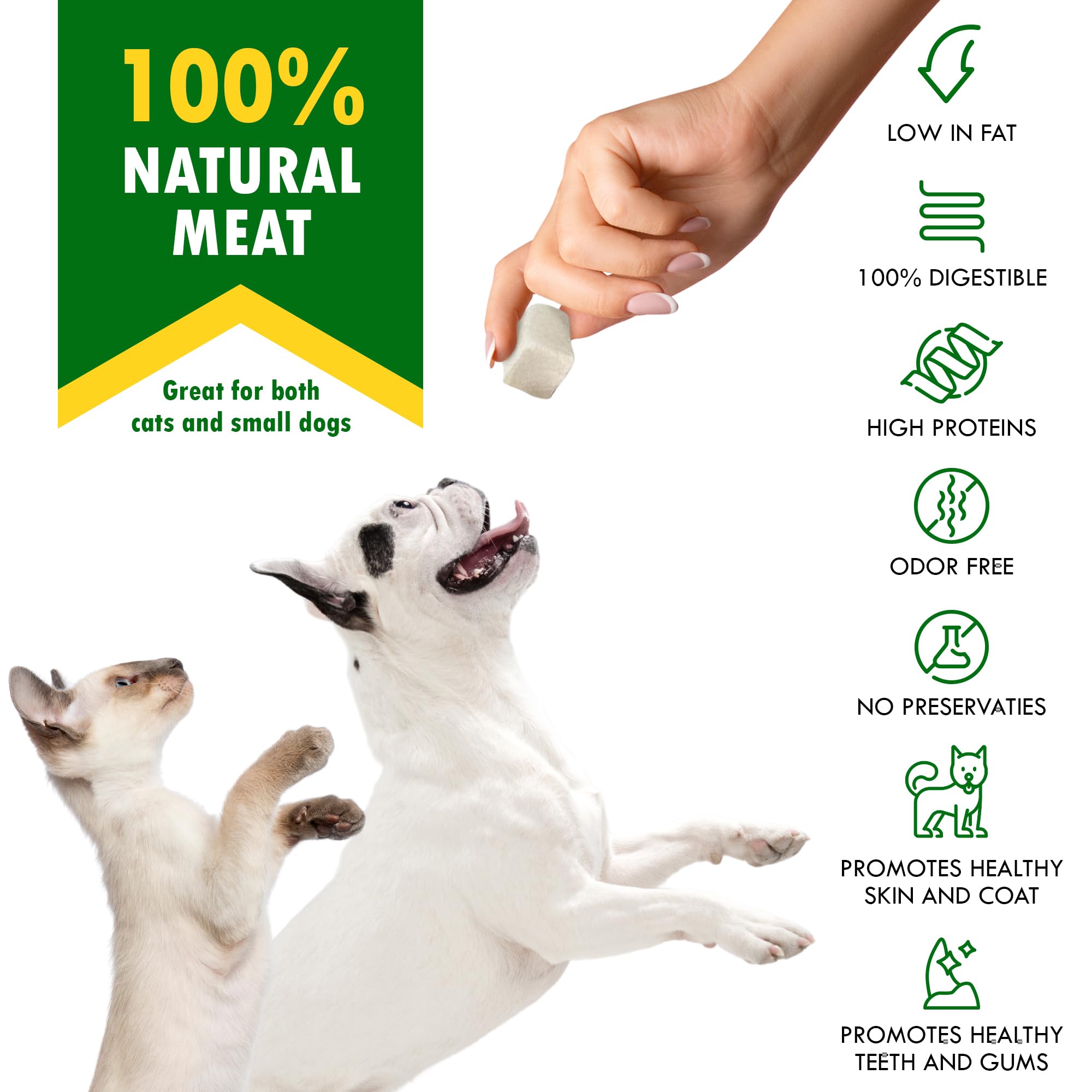 Beloved Pets snacks proteína de pollo: fuente limpia de proteína para energía diaria.
