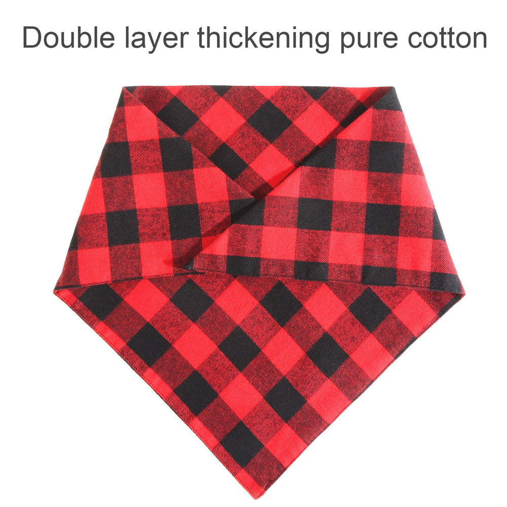 Bememo large-size dog bandana worn during a walk for style.