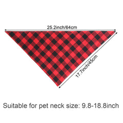 Bememo plaid cotton bandana closeup showing soft, breathable fabric quality.