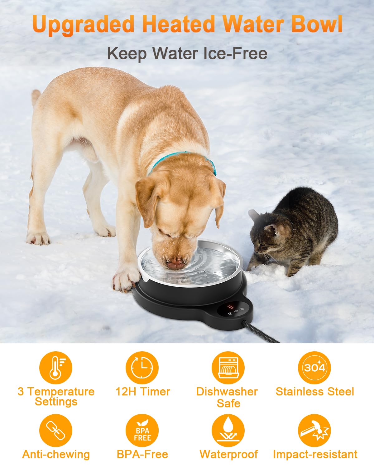 Bemokuri three temperature settings provide adaptable warmth for changing winter conditions