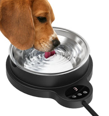 Bemokuri heated water bowl for outdoor use keeps pets hydrated in cold weather