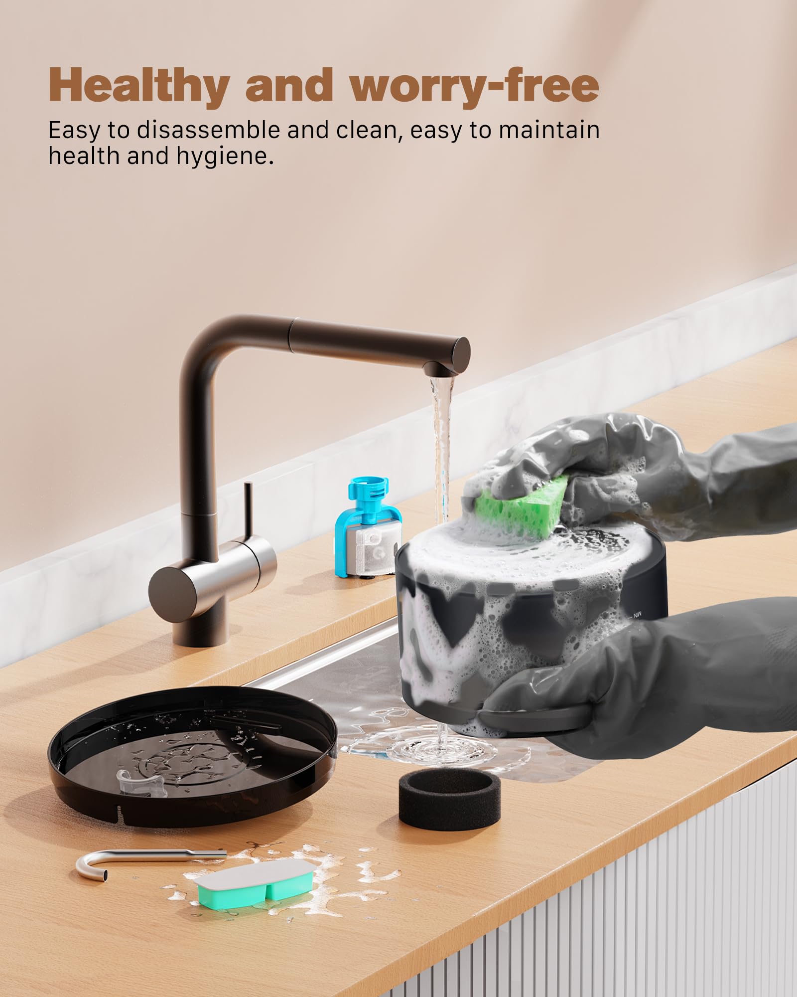 BEMOONY easy-clean design enables quick maintenance and refills
