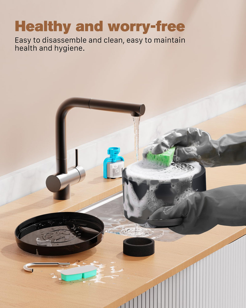 BEMOONY easy-clean design enables quick maintenance and refills