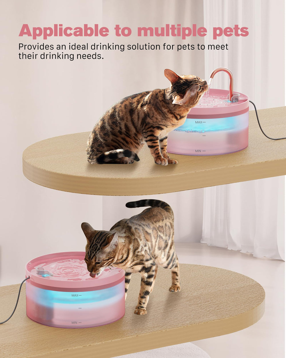 BEMOONY sealed cord design prevents leaks and protects pets