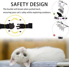 Bencacawinstyle flower pendant cat collar adds cute style while staying secure