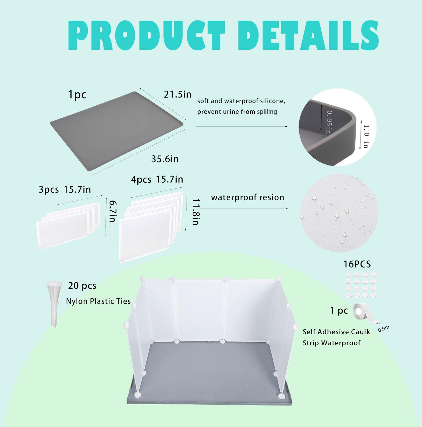 Bencacawinstyle no-spill tray protecting floors during male dog urination