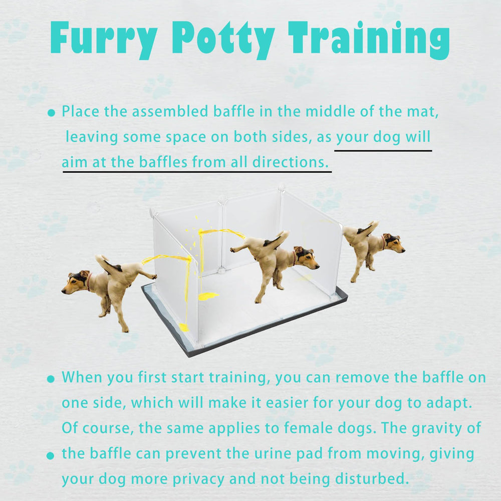 Bencacawinstyle silicone padded mat protecting floors during dog potty sessions