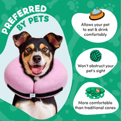 BENCMATE pink soft-material inflatable cone offers gentle wear and visibility.