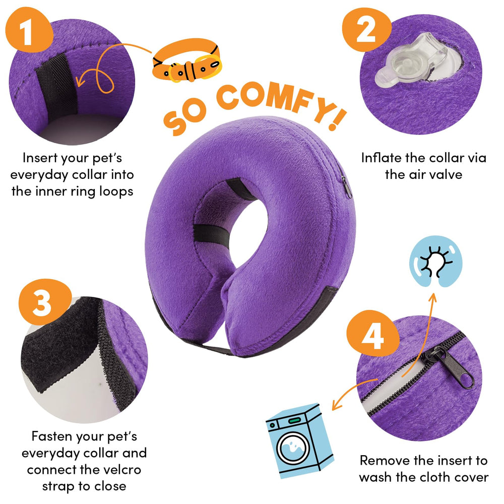 BENCMATE purple soft-material closeup shows gentle fabric for pet comfort